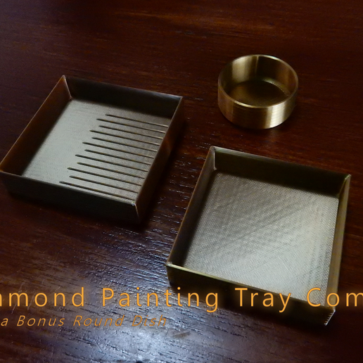Diamond Painting Tray Combo with a Bonus Round Dish
